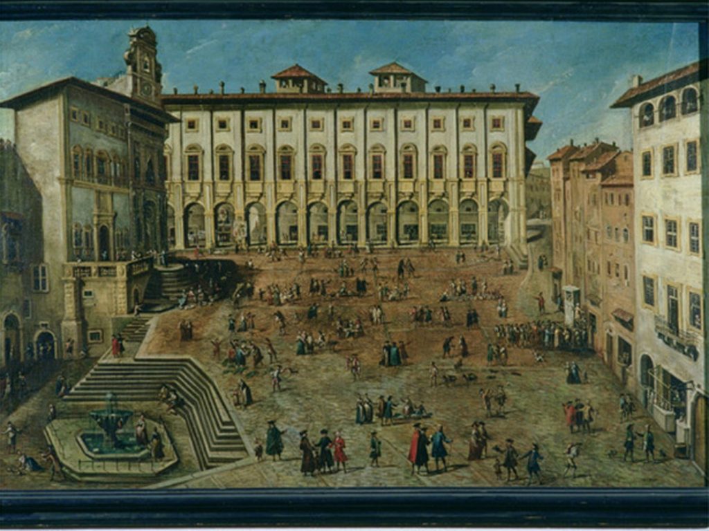 VEDUTA DI PIAZZA GRANDE AD AREZZO 1780-1790